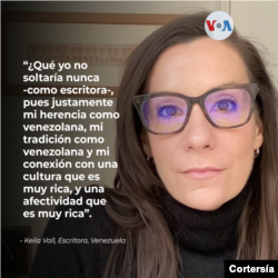 Keila Vall. Escritora, Venezuela. [Foto: Pungui Muller, cortesía entrevistada].