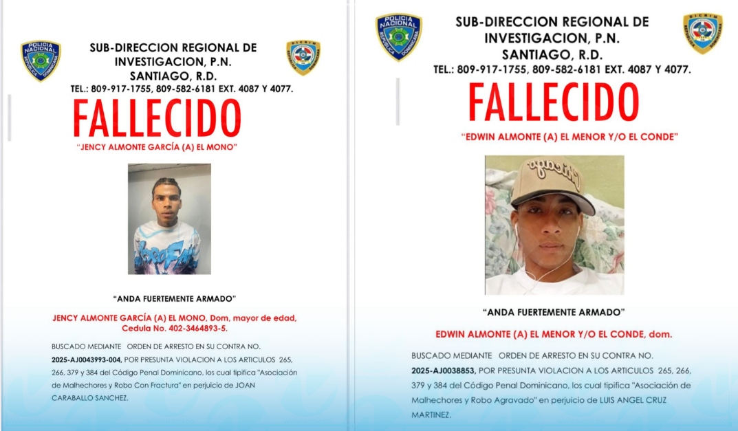 Muertes en enfrentamiento policial en Santiago: Dos sospechosos abatidos tras tiroteo