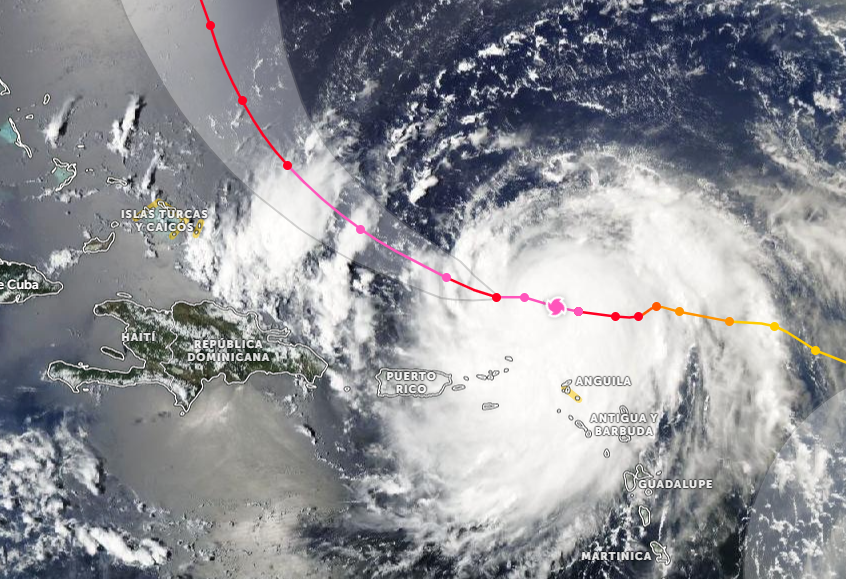 Huracán Erin, categoría 5, amenaza la costa Atlántica de República Dominicana