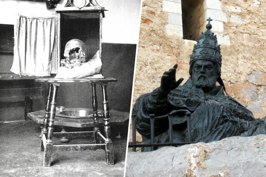 La cabeza de un antipapa medieval desata una batalla legal entre dos pueblos de Aragón