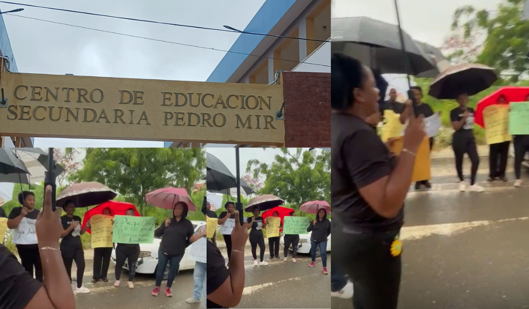 Padres del Centro Educativo Pedro Mir Protestan por Presunto Trato Abusivo y Gestión Autoritaria de la Directora