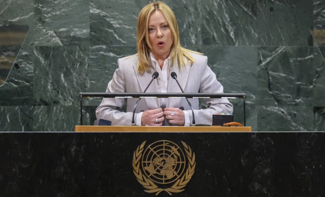 Meloni critica políticas migratorias de la ONU y UE en la Asamblea General