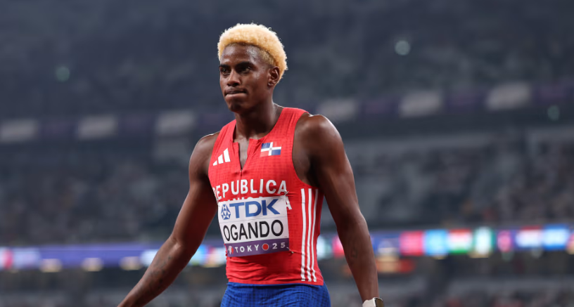 Ogando concluye sexto en los 200 metros del Mundial de Atletismo Tokio 2025