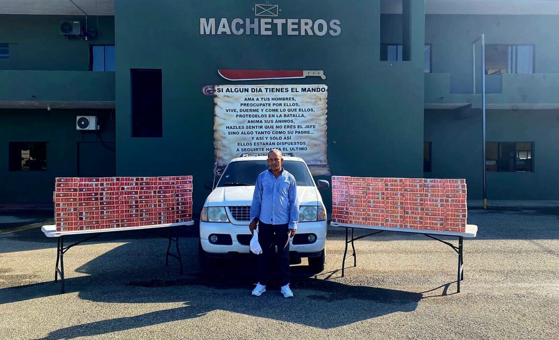 Ejército decomisa casi 50,000 cigarrillos de contrabando en Santiago Rodríguez