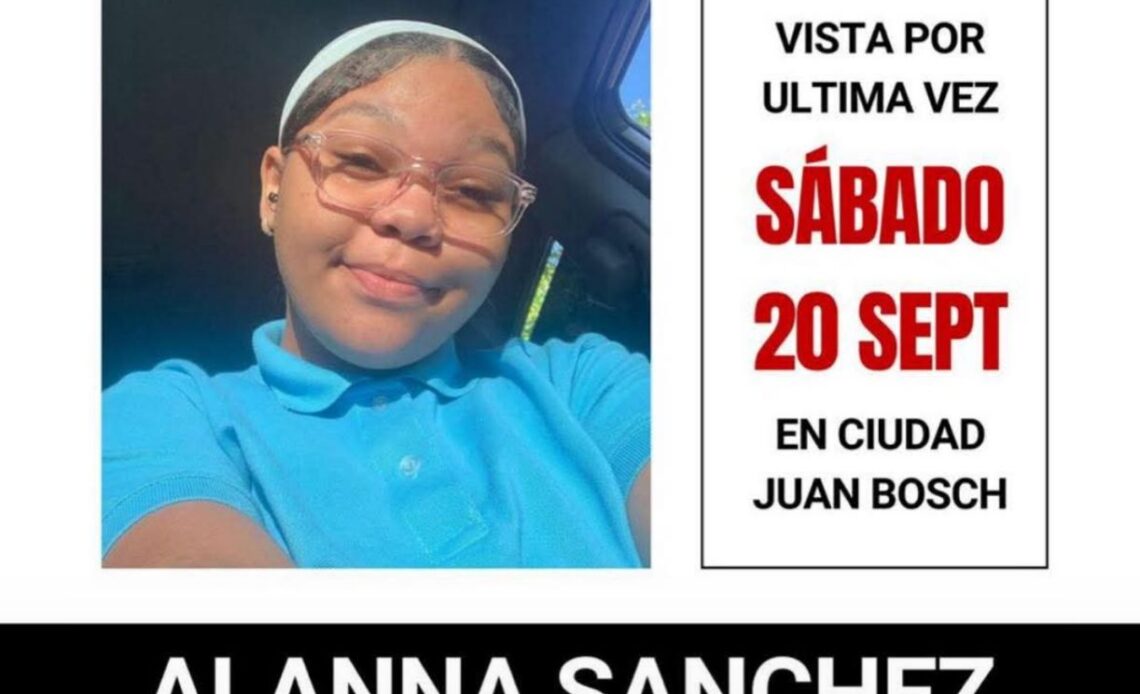 Adolescente de 15 años desaparecida en Ciudad Juan Bosch