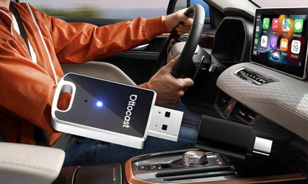 Adaptador inalámbrico OttoCast: Conecta Android Auto y CarPlay sin cables por menos de 60€