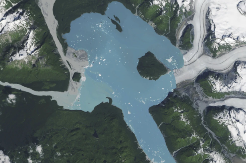 Glaciar en retroceso en Alaska revela una nueva isla