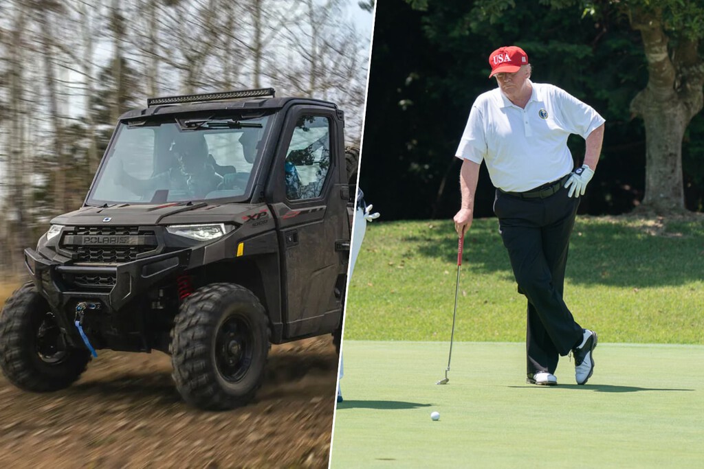 El Servicio Secreto adquiere un carro de golf blindado para proteger a Trump