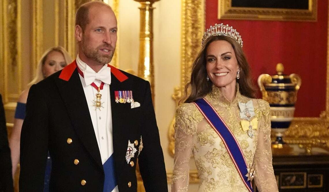 Kate Middleton deslumbra con la tiara de Diana en la cena de Estado con Trump