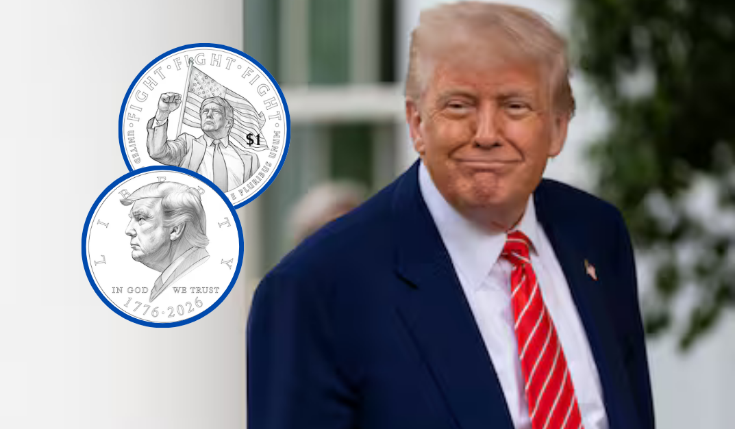 Administración Trump Considera Emitir Moneda Conmemorativa de Un Dólar con la Imagen del Presidente