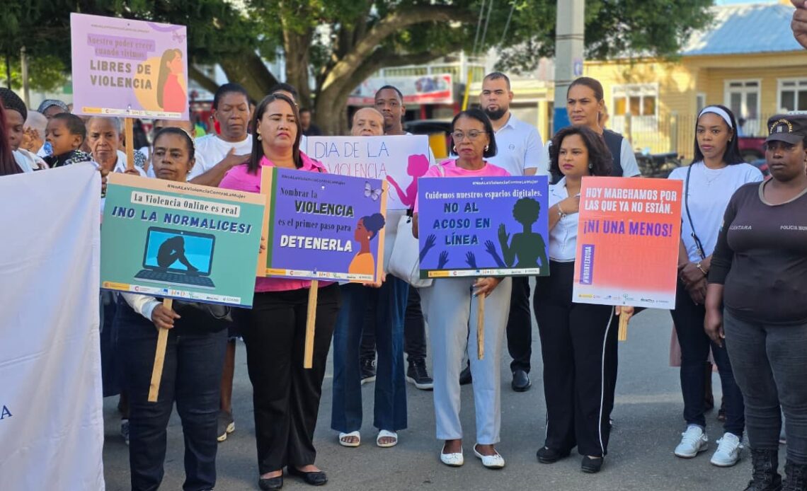 Marcha en Dajabón por el Día de la No Violencia contra la Mujer