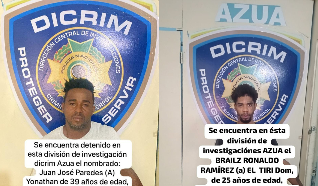 Dos Individuos Detenidos en Azua por Posesión de Armas de Fuego Artesanales