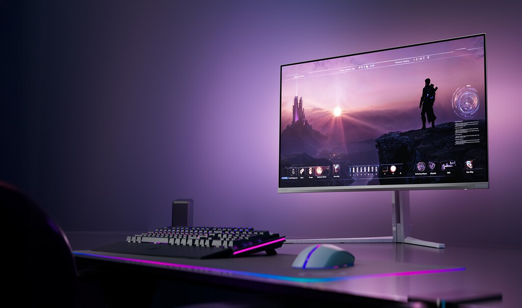 Philips Lanza Nuevo Monitor QD-OLED de 32 Pulgadas con 240 Hz y Tecnología Ambiglow