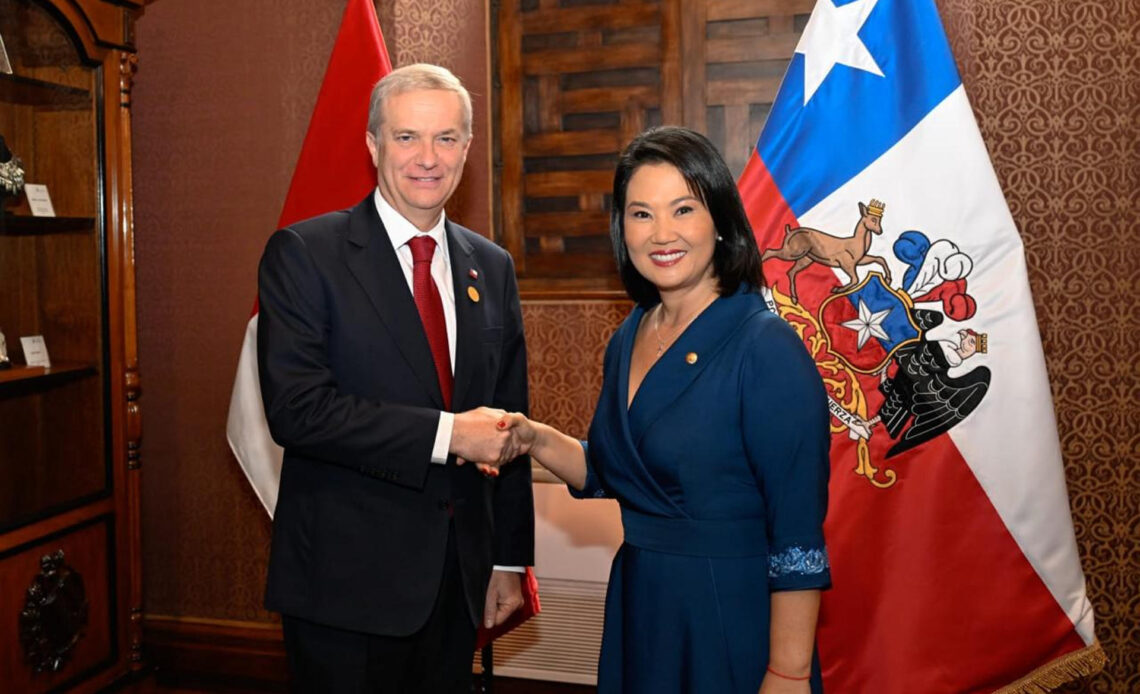Fujimori y Kast Subrayan su Voluntad de Fortalecer el Diálogo Bilateral entre Perú y Chile
