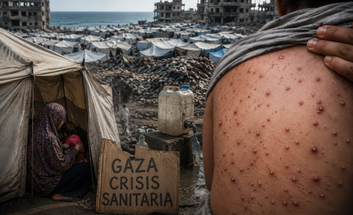Expansión Descontrolada de la Varicela en Gaza con Más de 9,300 Contagios en Catorce Días