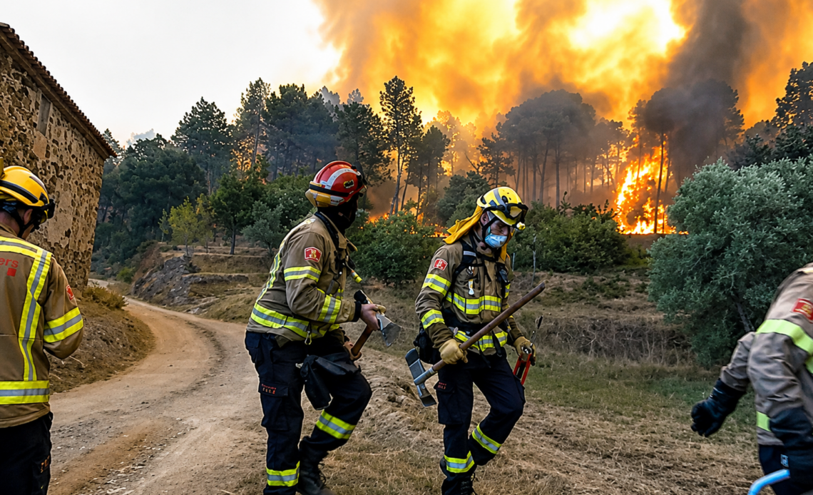 Incendio forestal azota Cataluña mientras España se prepara para una ola de calor