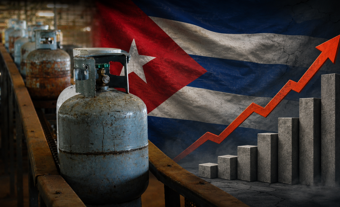 Cuba incrementa precios del gas licuado y manufacturado a nivel minorista