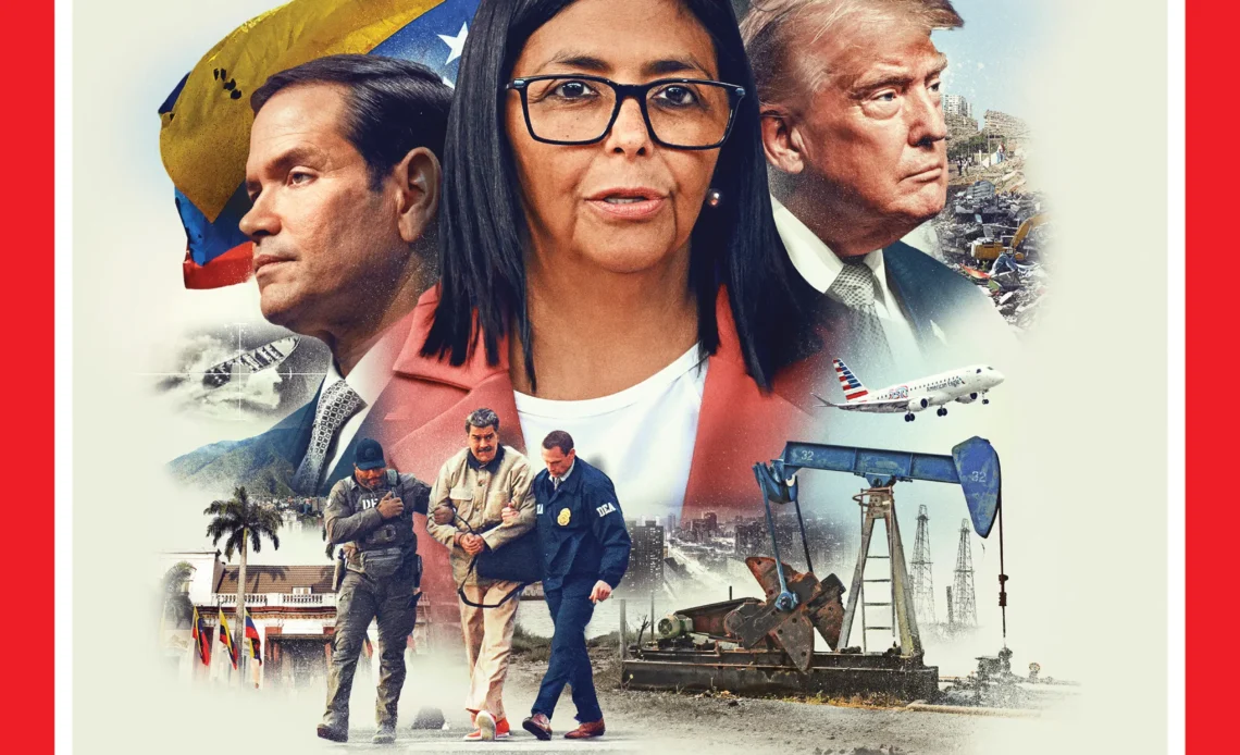 Delcy Rodríguez es Destacada por la Revista Time como Enlace Clave entre Venezuela y la Administración de Trump y Rubio