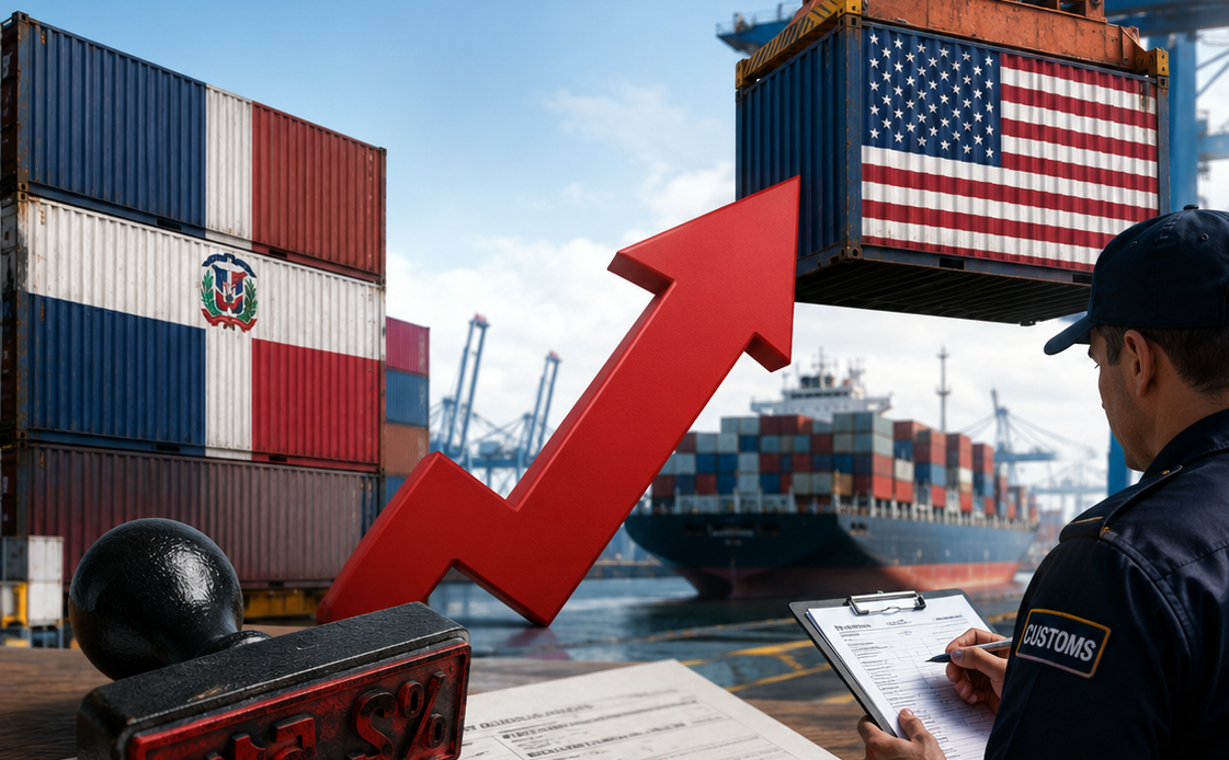 Estados Unidos Impone Arancel del 12.5% a Productos Dominicanos
