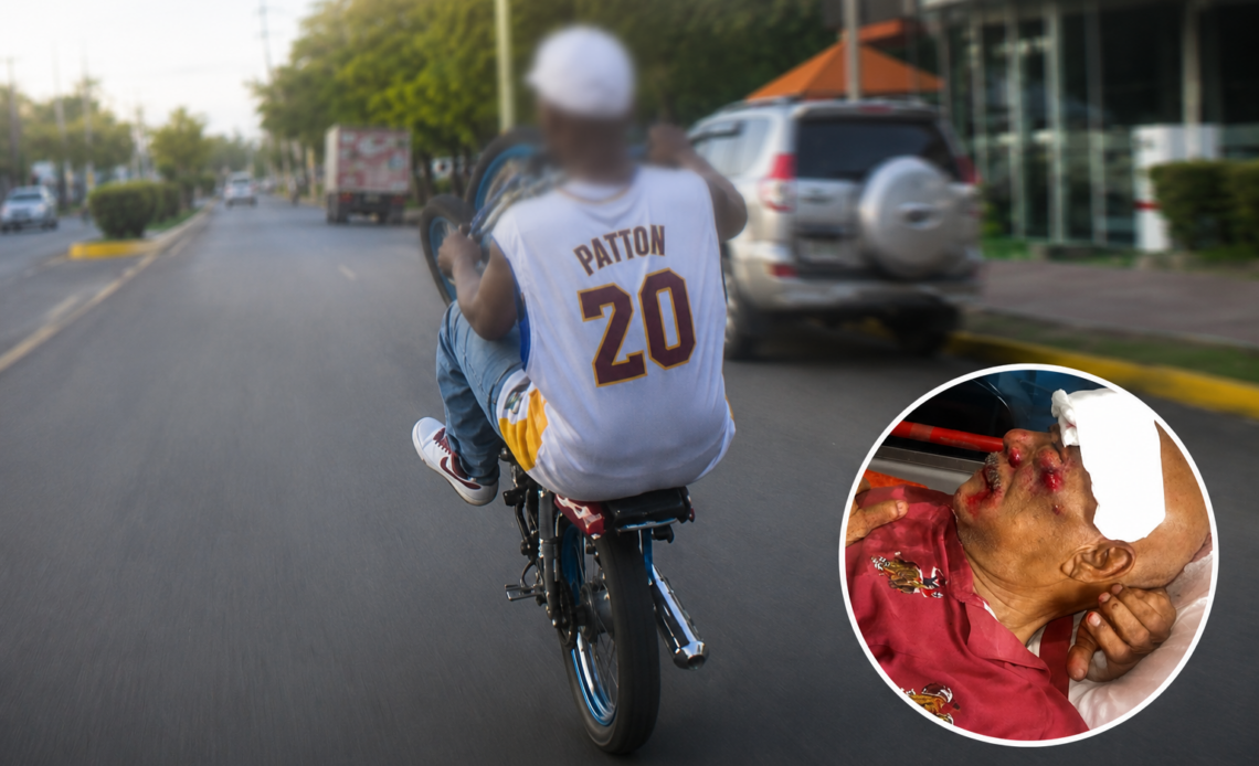 Solicitan identificar a motociclista involucrado en accidente que dejó a ingeniero de 74 años en estado grave