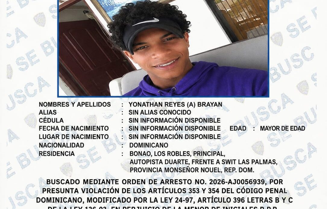 DICRIM Busca a ''Brayan'' por Acusaciones de Delitos Sexuales Contra una Menor en Monseñor Nouel