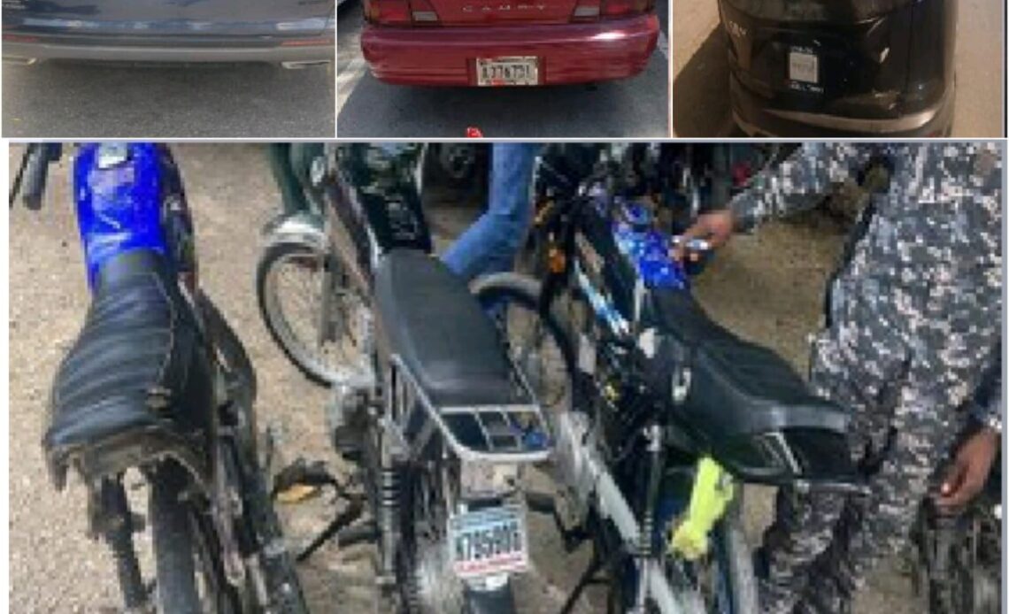 DICRIM Recupera Automóviles y Motocicletas Sustraídos en Operativos en San Cristóbal