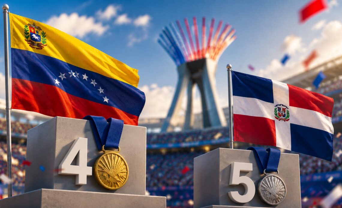 Venezuela Asciende al Cuarto Lugar en el Medallero; República Dominicana Sostiene la Quinta Posición con 46 Preseas