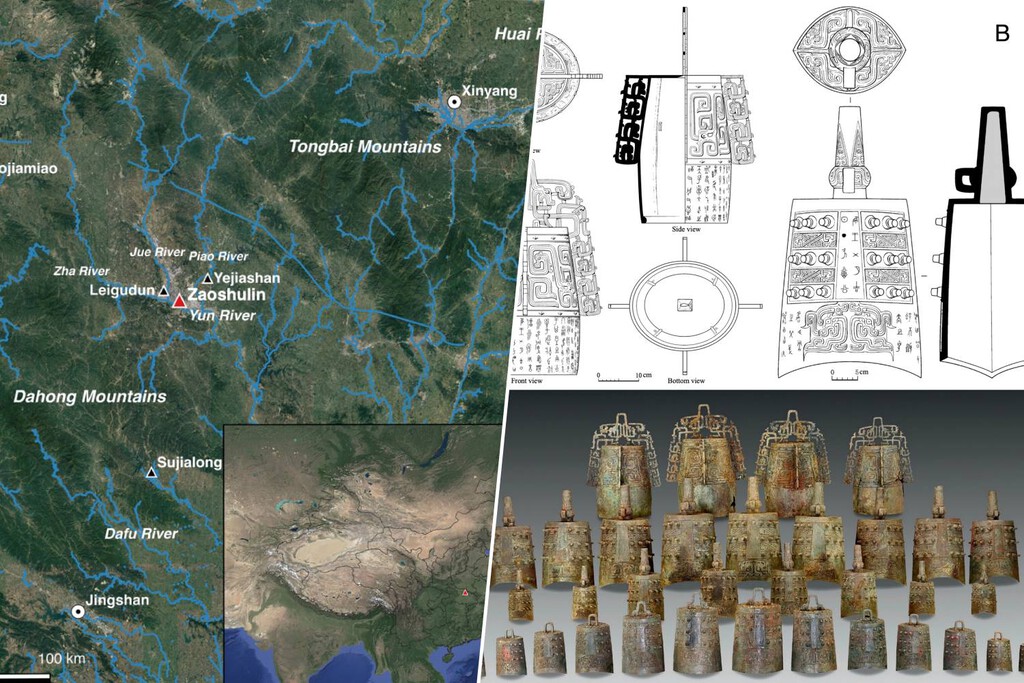Descubren que un antiguo ritual chino desmanteló campanas fúnebres de forma intencionada hace 2.600 años