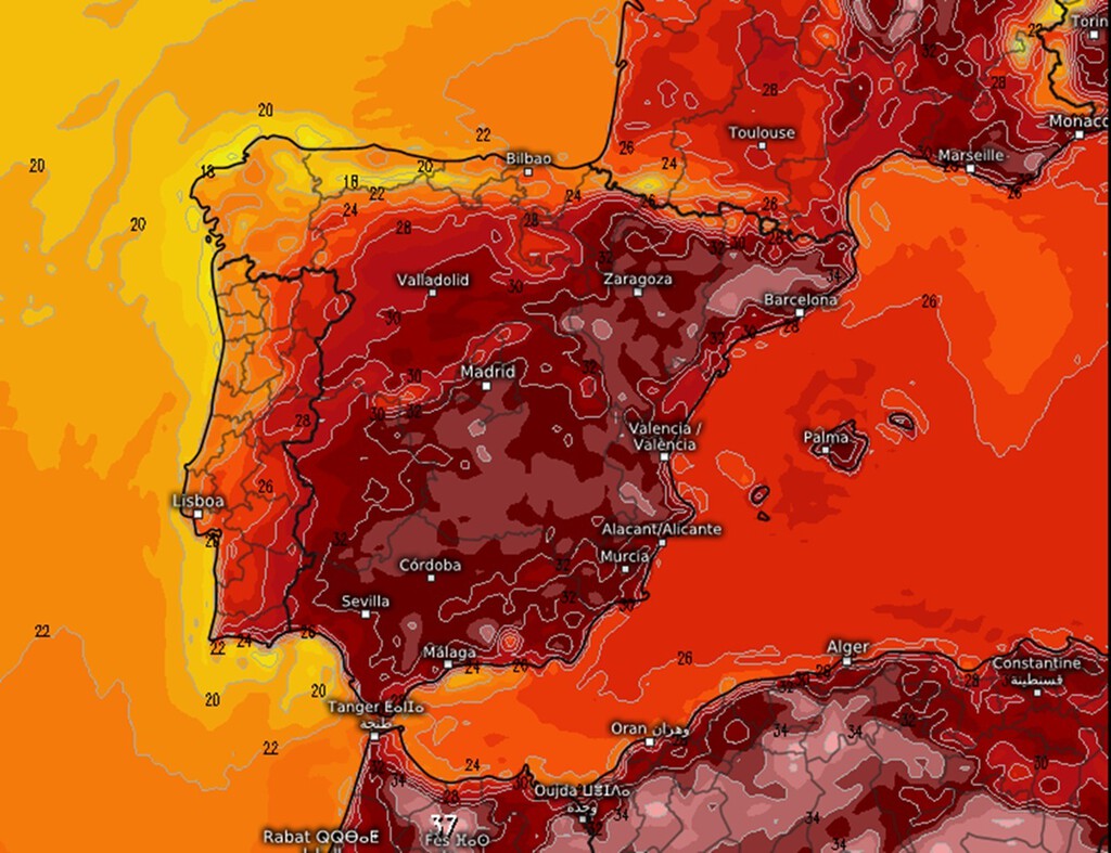 La AEMET Emite Aviso Especial por la Cuarta Ola de Calor del Verano con Temperaturas Extremas