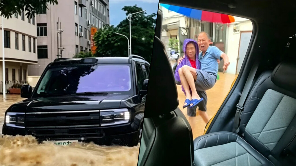 Voluntarios con coches eléctricos BYD desafían inundaciones en China para tareas de rescate
