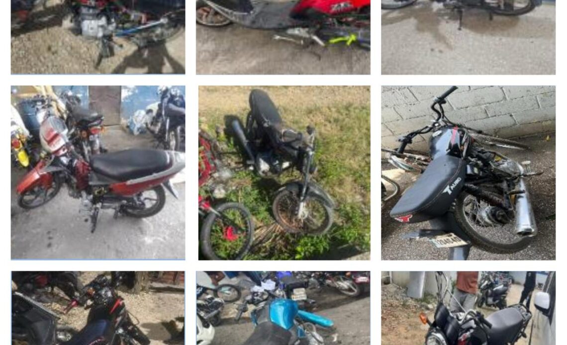 La Policía Nacional Recobra Diez Motocicletas Sustraídas en Operativos Provinciales