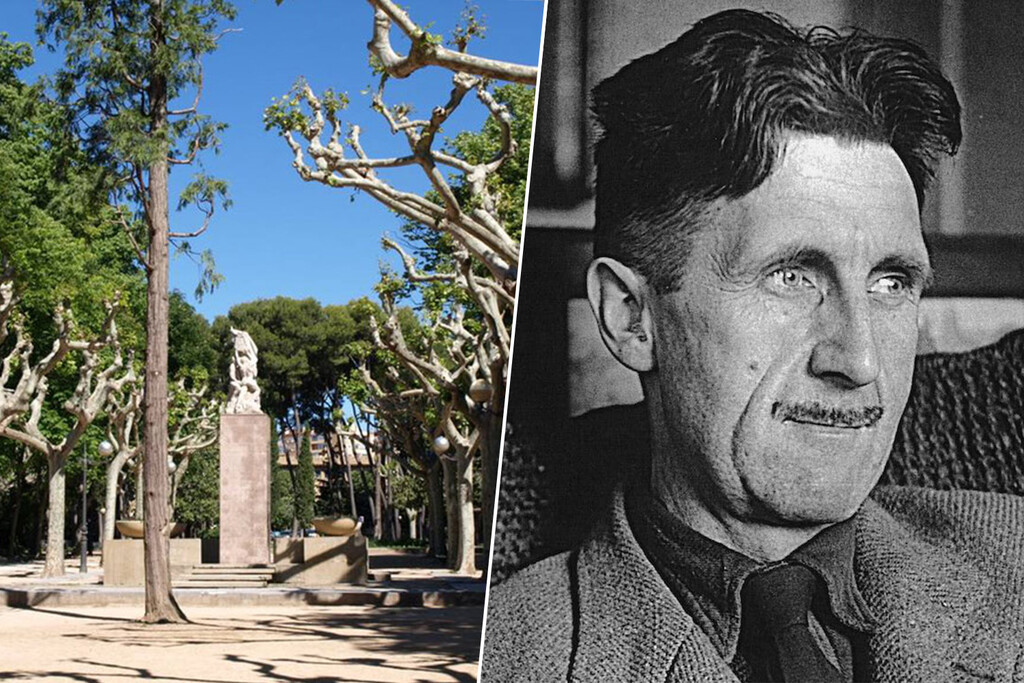 Roban en Huesca el bajorrelieve en bronce de George Orwell, levantando sospechas sobre el motivo del hurto