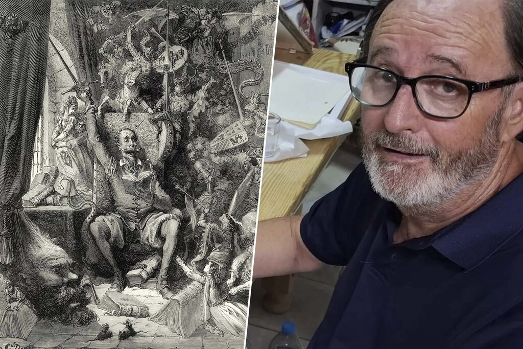 Profesor de Vélez-Málaga reescribe ''El Quijote'' a mano con caligrafía gótica: una obra monumental valorada en un millón de euros