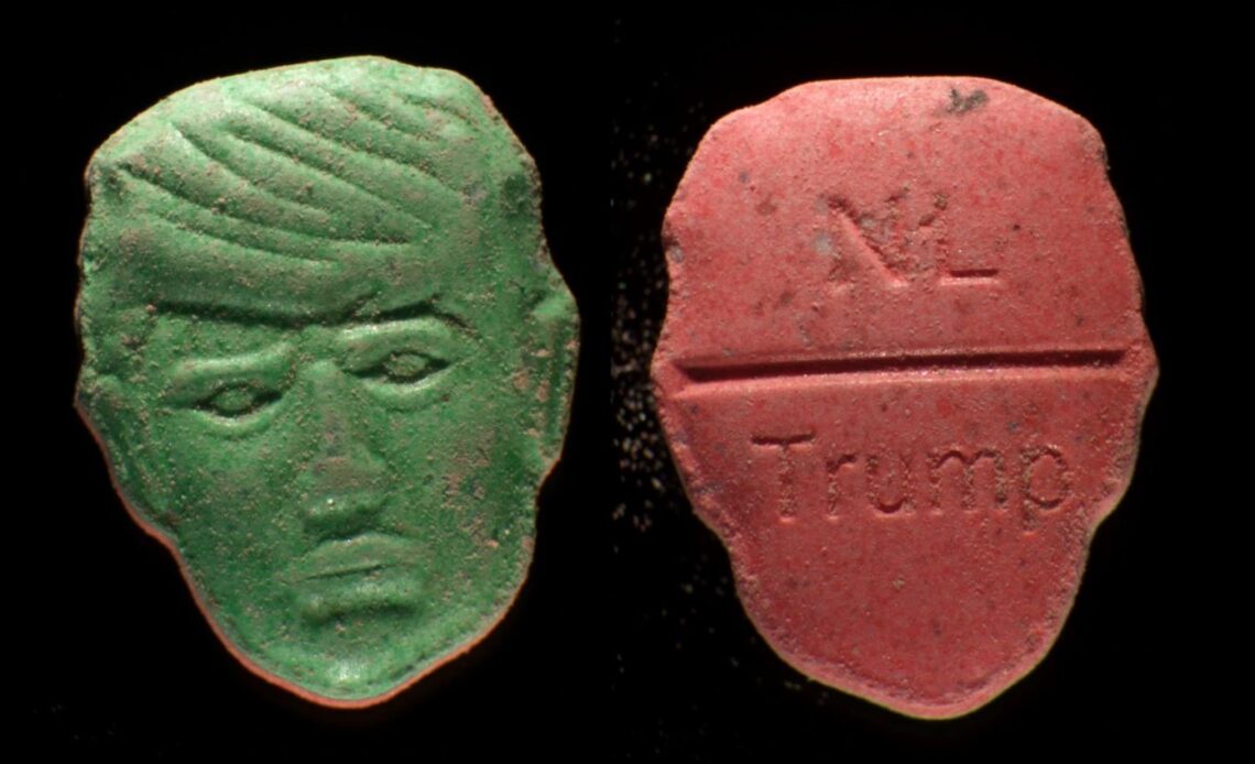 Alerta por Pastillas de Éxtasis Peligrosas con Forma de Donald Trump en Países Bajos