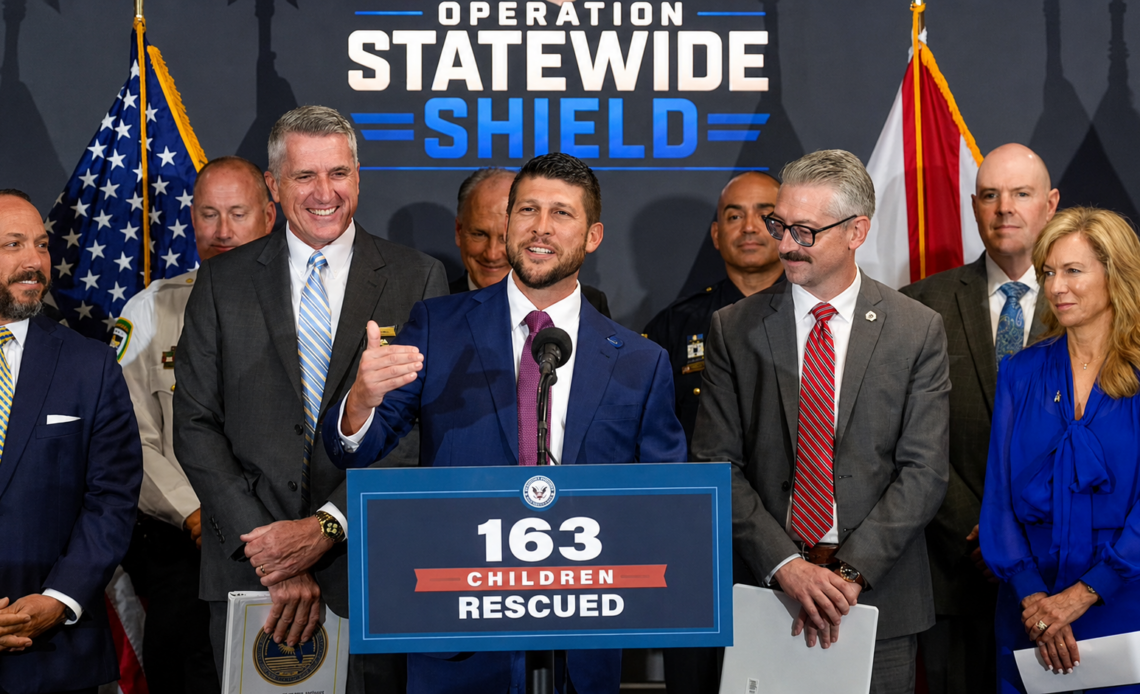 Florida Lidera Operación Internacional para Rescatar a 163 Menores de Abuso y Trata