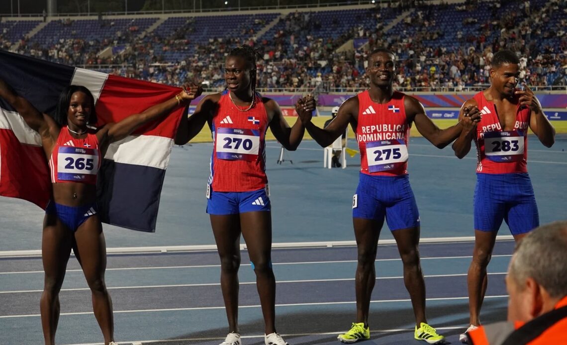 República Dominicana Asegura Oficialmente el Oro en el Relevo Mixto 4x100