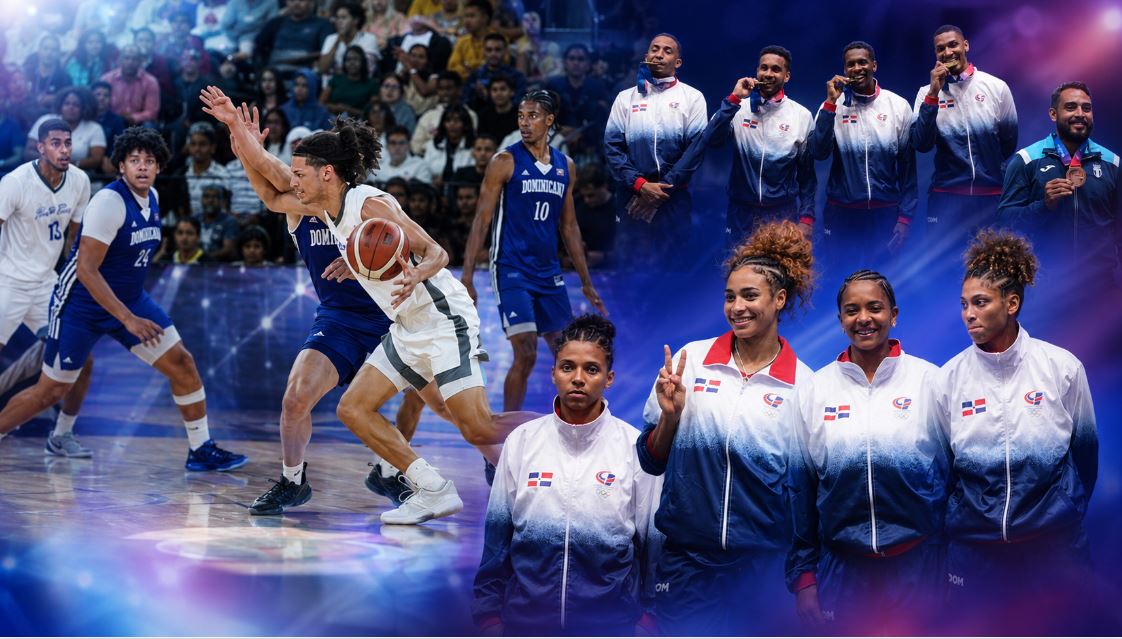 República Dominicana se adjudica dos medallas de oro en baloncesto 3×3 y plata en la modalidad de cinco contra cinco