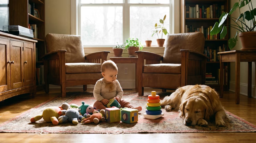 Vivir con perros podría mejorar la salud respiratoria de los bebés, según un estudio