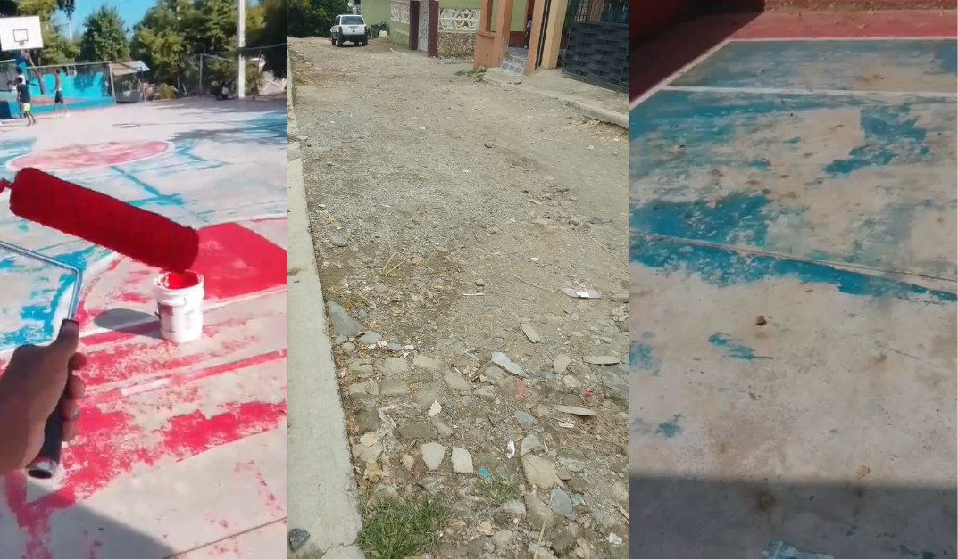 Habitantes de Hato Nuevo, Manoguayabo, reclaman por el deterioro de infraestructuras deportivas y viales