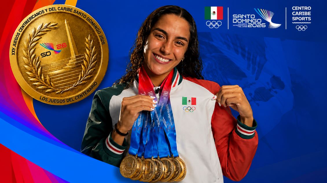 Celia Pulido, nadadora mexicana, se alza con 8 oros y supera a la mayoría de países en los Juegos Centroamericanos