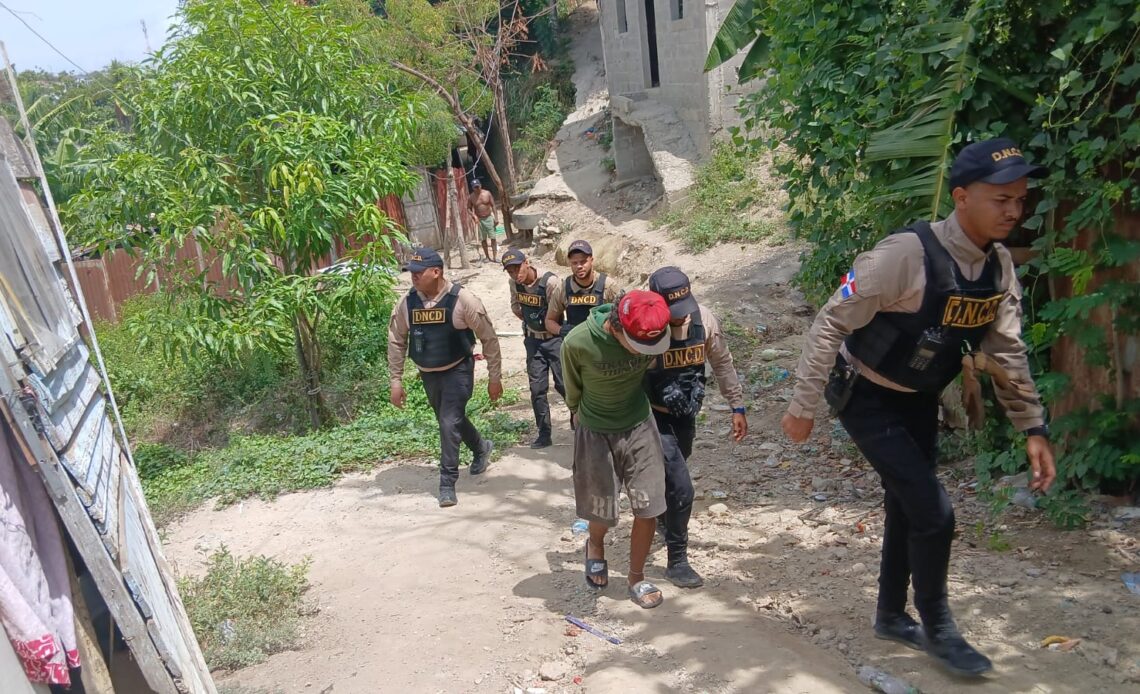 Detenidas 63 personas y decomisados 12,790 gramos de estupefacientes en operativos conjuntos en Santiago y Puerto Plata