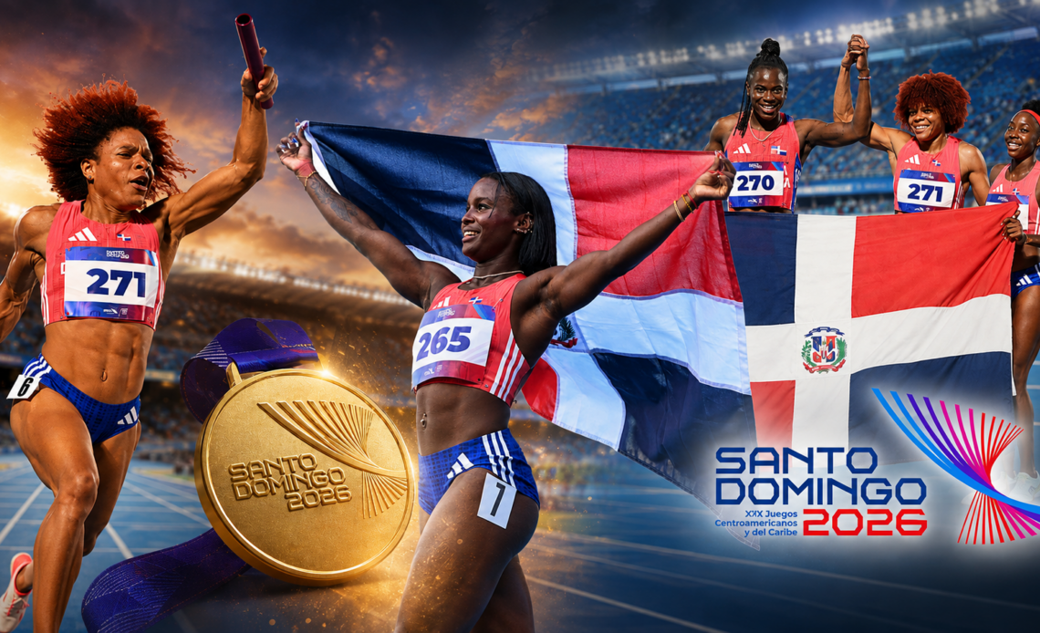 República Dominicana Conquista Oro en Relevo Femenino 4x100