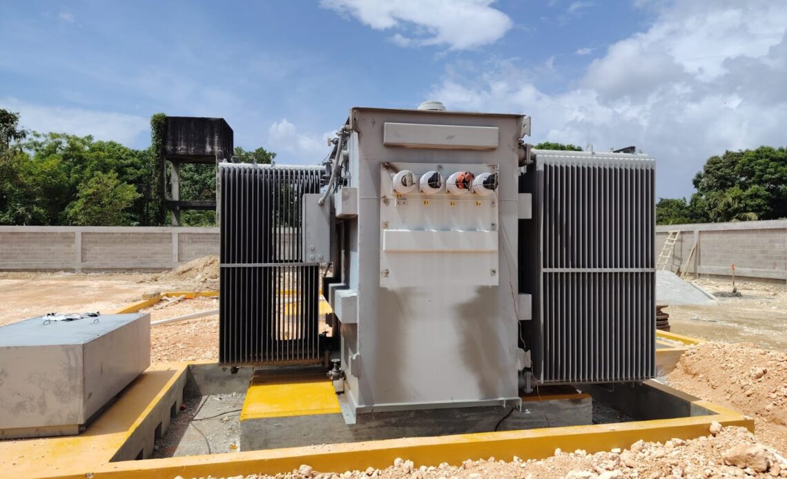 Franklin Romero Anuncia Progreso en Subestación Eléctrica del Bajo Yuna con Transformador Principal Instalado