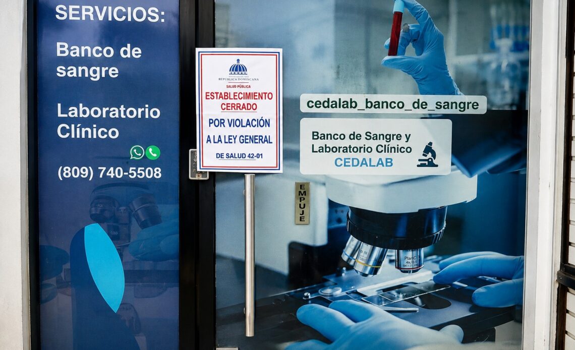 Salud Pública Cierra Banco de Sangre en Santo Domingo Este por Operar Ilegalmente