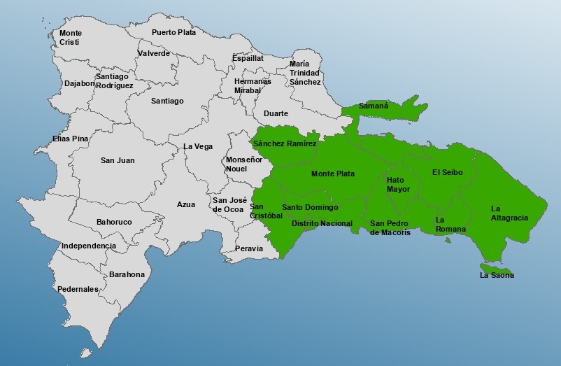 COE Sostiene Alerta Verde en Diez Provincias por Onda Tropical