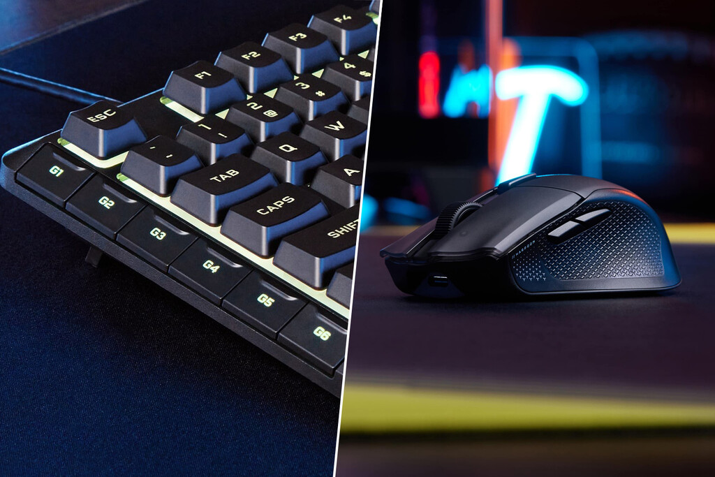 Corsair Lanza Teclados Skiff 100 y Ratón Harpoon V2 Wireless: Periféricos Gaming Accesibles para Jugadores