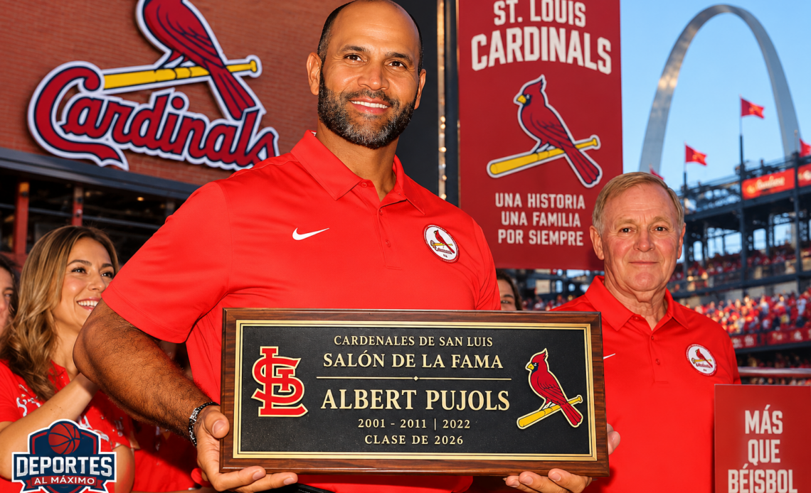 Albert Pujols Honrado en el Salón de la Fama de los Cardenales de San Luis
