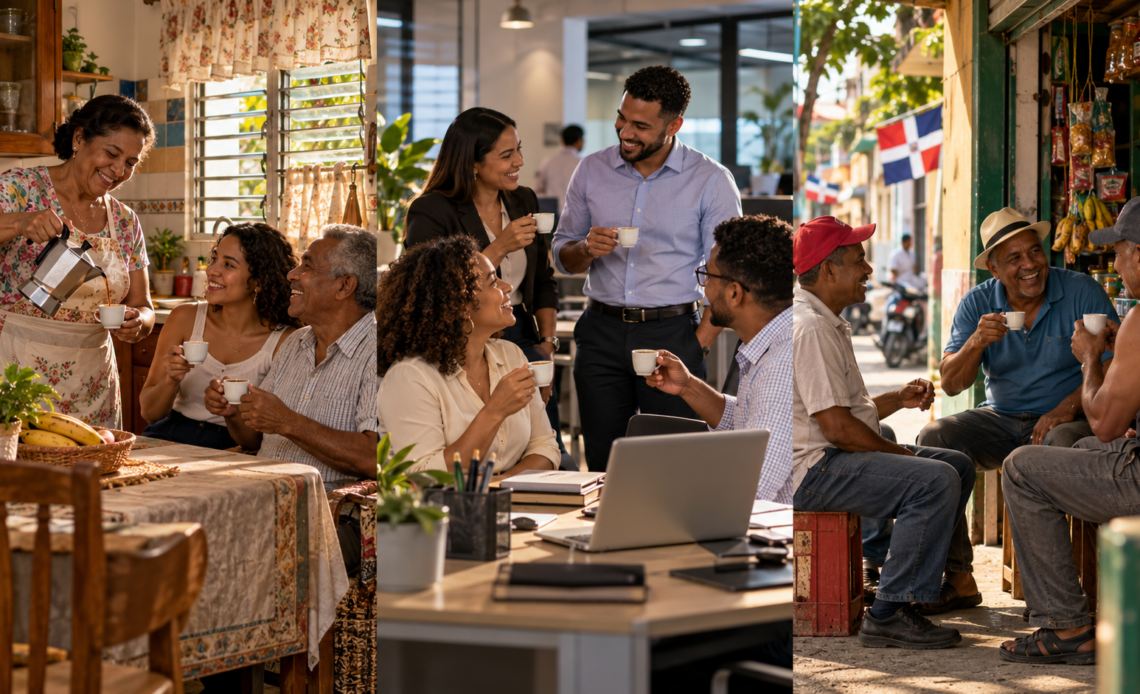 El Ritual del Café Dominicano: Un Eje de Conexión en Hogares y Espacios Laborales