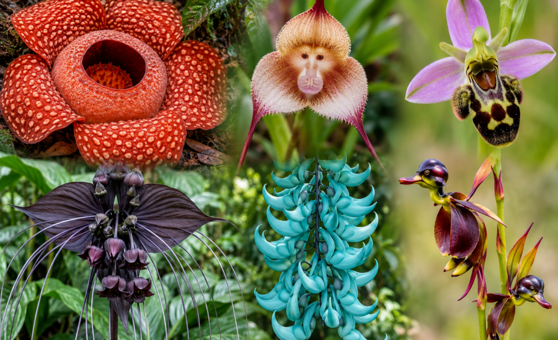 Flores Asombrosas que Imitan Animales y Desafían la Percepción