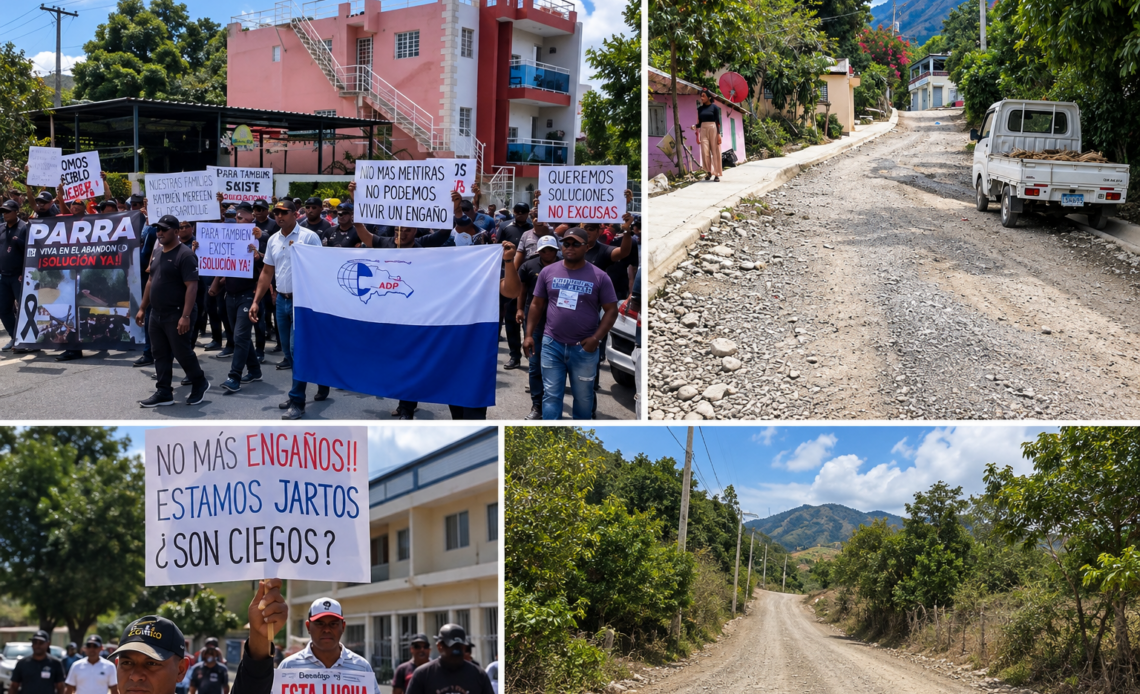 Habitantes de Parra, Ocoa, Insisten en la Terminación de su Carretera Tras Más de Medio Siglo de Espera